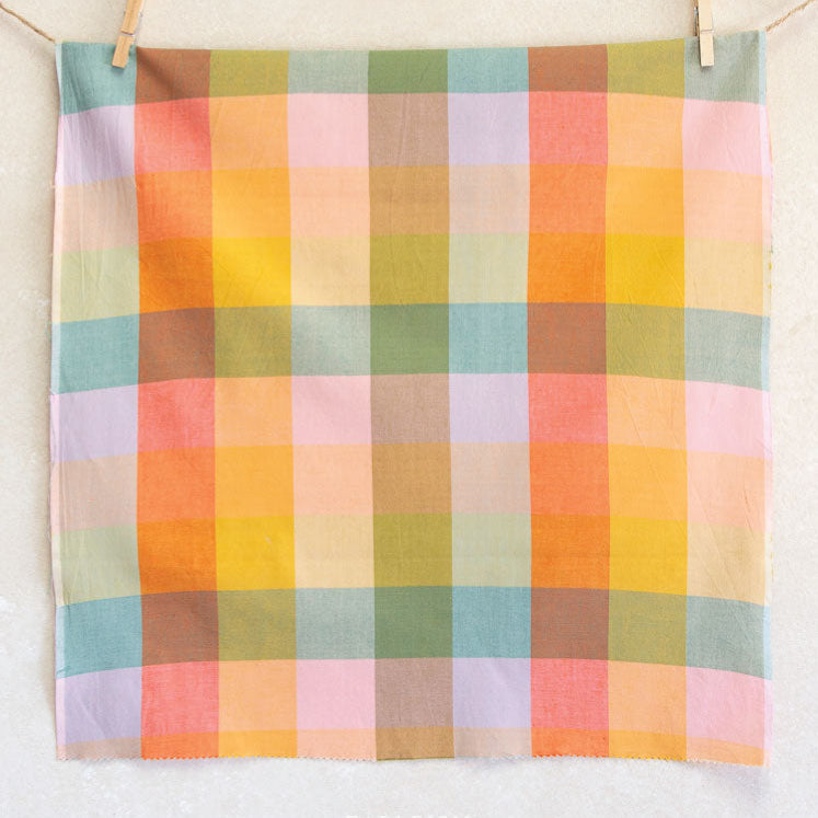 Lumiere Happy Checkers Cotton in Bloom