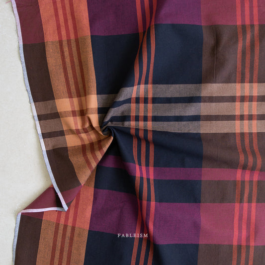 Lumiere House Dress Cotton in Mahogany