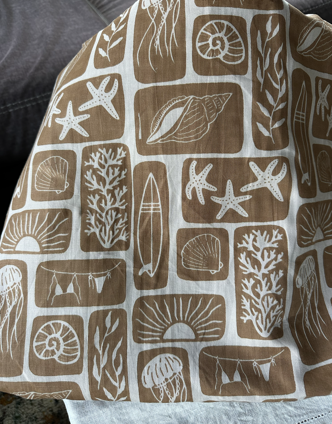 Beach Babe in Sand - PF Original Screen Print on Linen/Cotton