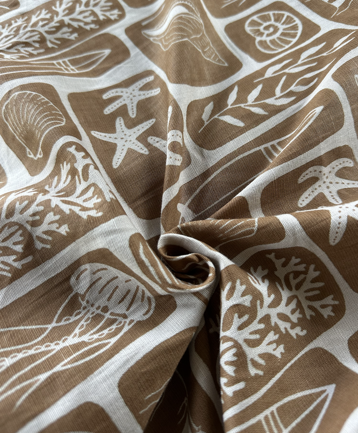 Beach Babe in Sand - PF Original Screen Print on Linen/Cotton