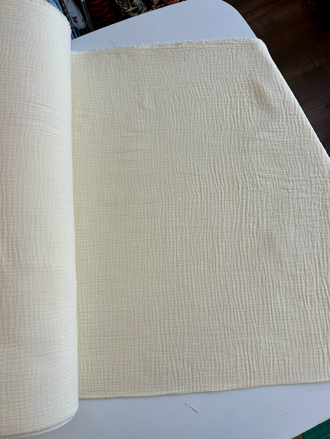 Organic Cotton Double Gauze in Butter Yellow