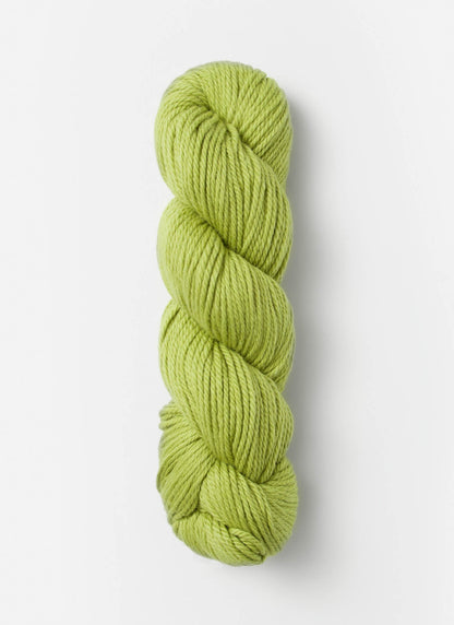 Worsted Wool/Cotton Sweater Yarn in Grass
