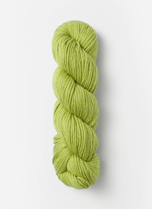 Worsted Wool/Cotton Sweater Yarn in Grass