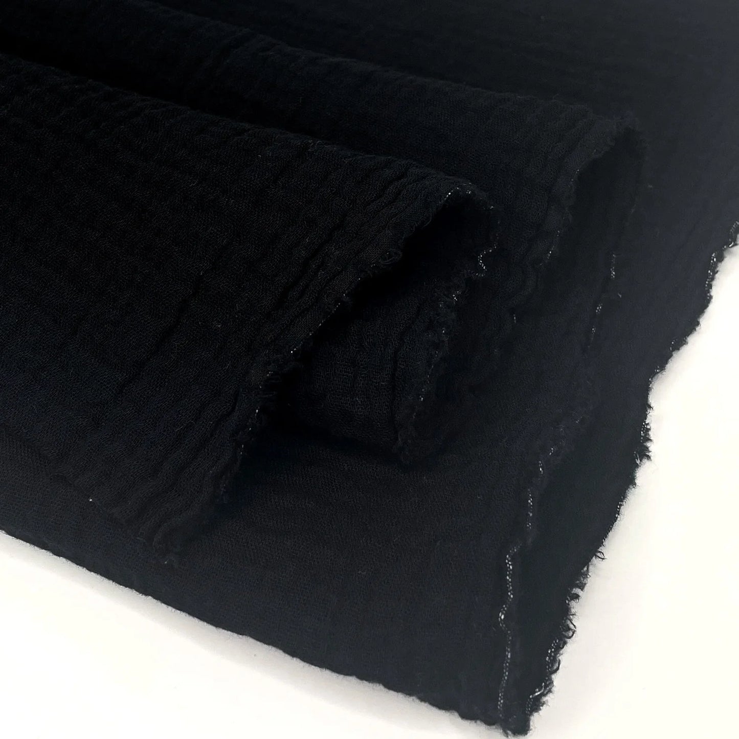 Organic Cotton Double Gauze in Black