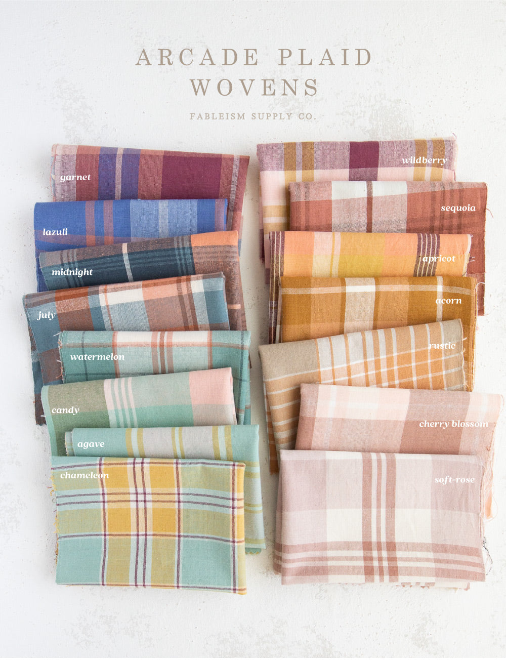 Arcade Plaid Woven in Soft Rose