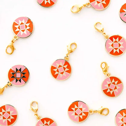 Quilt Star Zipper Charm