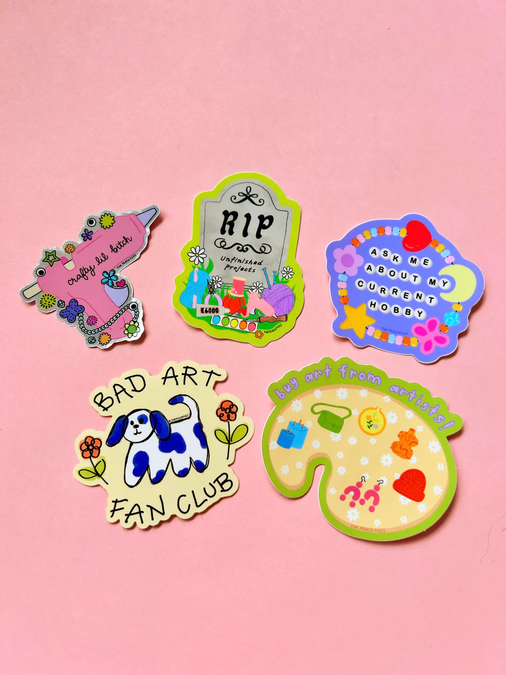 Crafty Lil Bitch Hot Glue Gun Sticker