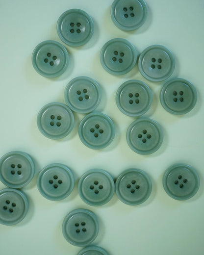 Jadite 3/4" Corozo Nut Buttons: Set of 6
