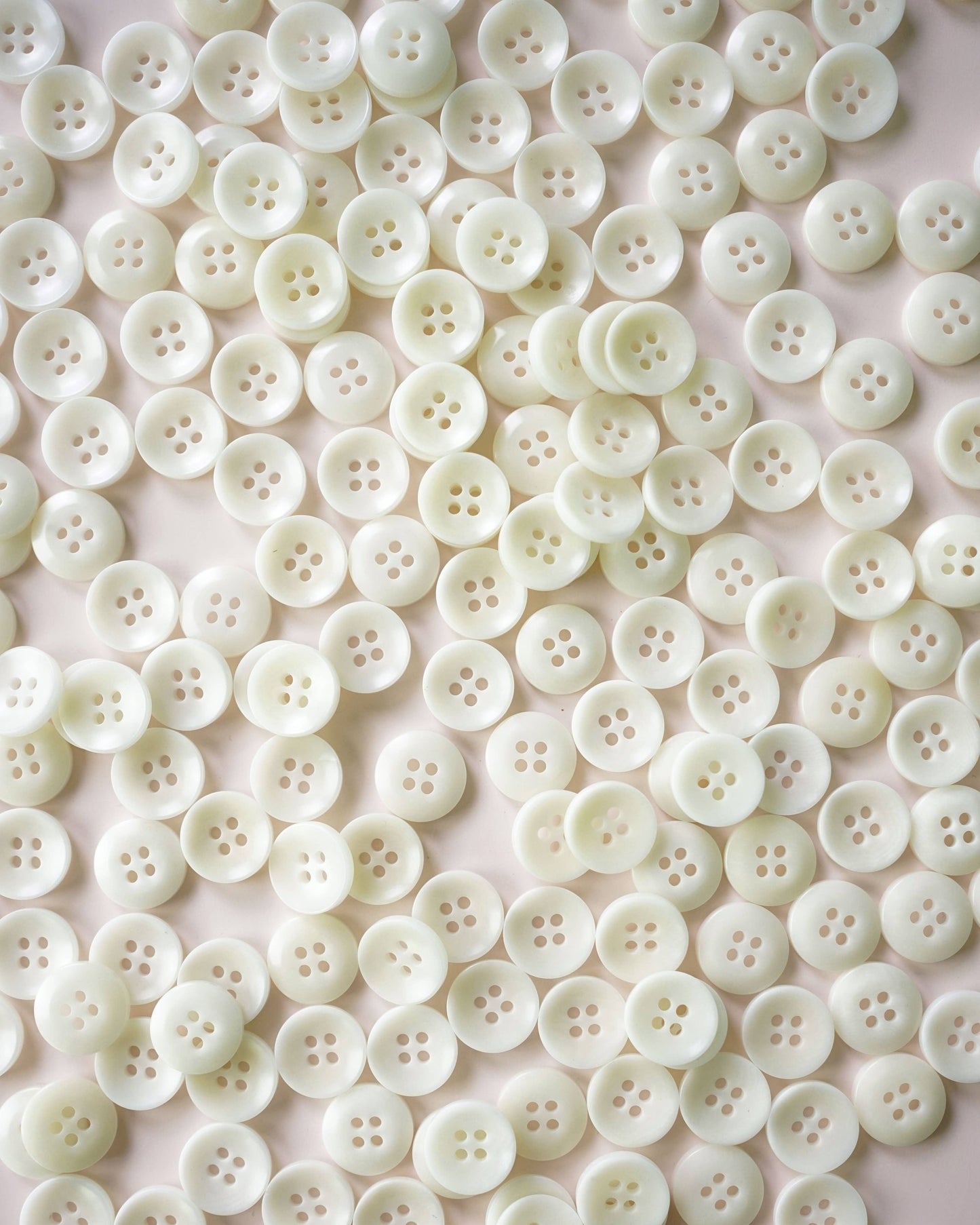 Milk 1/2" Corozo Nut Buttons: Set of 8