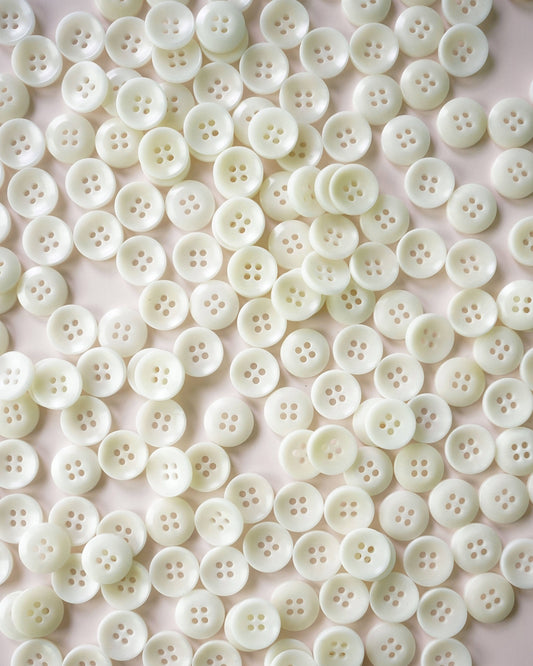 Milk 1/2" Corozo Nut Buttons: Set of 8