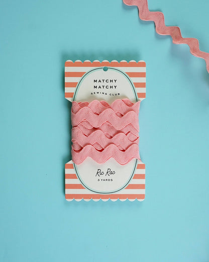 1" Pink Taffy Big Ric Rac: 3 yards