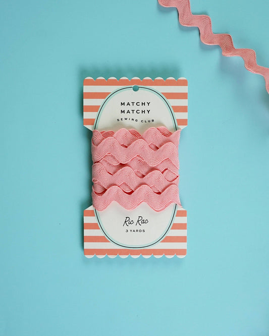 1" Pink Taffy Big Ric Rac: 3 yards