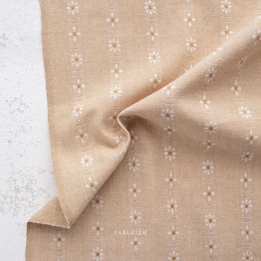 Forest Forage Biscuit Daisies by Fableism Fabric sold by 1/2 yard
