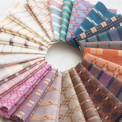 Monarch Grove Mushroom brown fabric by Fableism Fabric