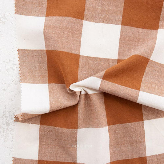 Camp Gingam in Graham by Fableism Fabric