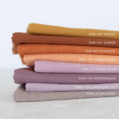 Subtle Texture Fairy Dust Pink Fabric by Fableism | Wild Sprout Wovens sold by 1/2 yard | 100% Cotton woven fabric for quilting, clothes