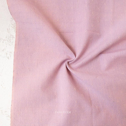 Subtle Texture Fairy Dust Pink Fabric by Fableism | Wild Sprout Wovens sold by 1/2 yard | 100% Cotton woven fabric for quilting, clothes