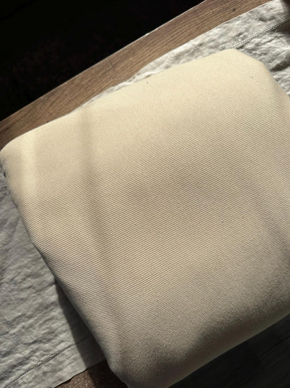 Pottery color organic cotton 2x1 rib knit sold by the half yard | Earthy stretch knit fabric for cuffs, bands, clothes and more!