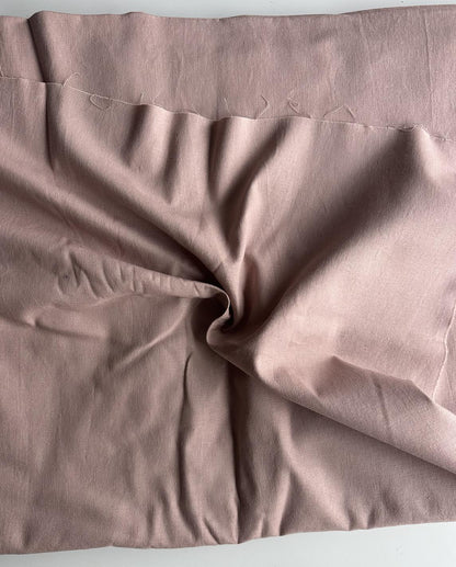 Dusty Pink Linen/Cotton Blend fabric sold by the 1/2 yard | Oeko-Tex certified sustainable fabric for apparel and home goods, medium-weight