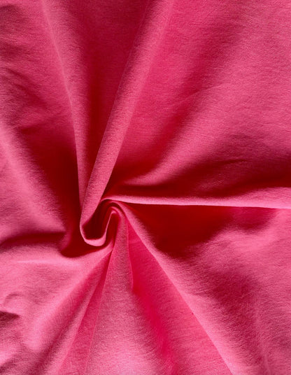 Hot Pink Magenta Linen/Cotton Blend fabric sold by the 1/2 yard | Sustainable fabric for apparel and home goods, medium-weight