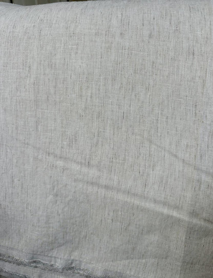 Heathered Beige 100% Linen sold by the half yard | Lightweight linen for apparel and home decor