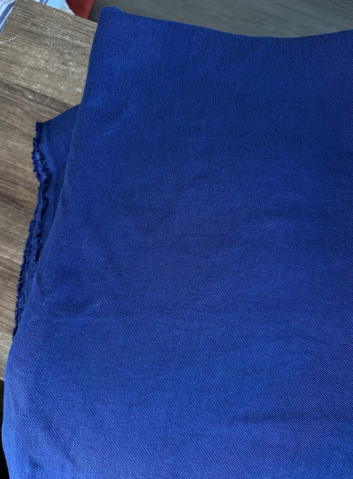 Blue 100% Linen sold by the half yard | Light- to medium-weight linen for apparel and home decor
