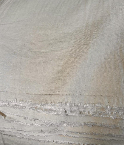 Beige Herringbone Linen/Cotton blend sold by the half yard | Light- to medium-weight linen for apparel and home decor
