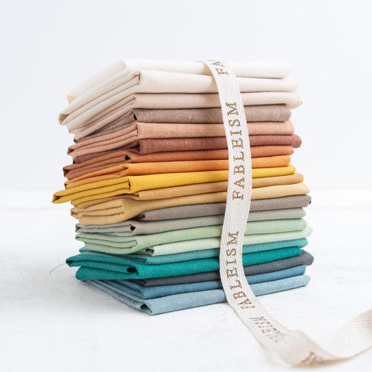 Watercolor Wovens Landscape Fat Quarter Bundle | Fableism cotton bundle for quilting and sewing with 20 pieces, earthy colors