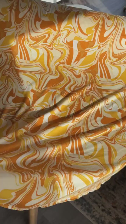 Deadstock Groovy Double Brushed Knit Fabric,