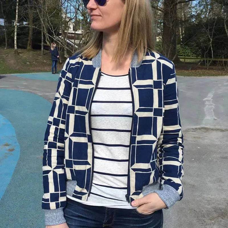 Amelia Bomber Jacket sewing pattern Wardrobe By Me
