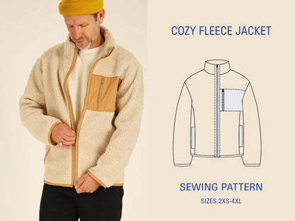 Cozy Fleece Jacket sewing pattern