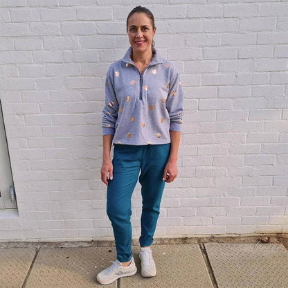 Half zipper sweater Pattern Wardrobe By Me