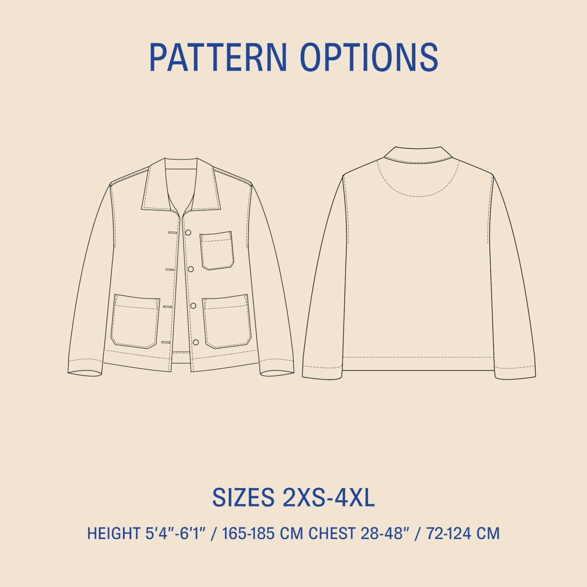 Painter Jacket pattern- Unisex Wardrobe By Me