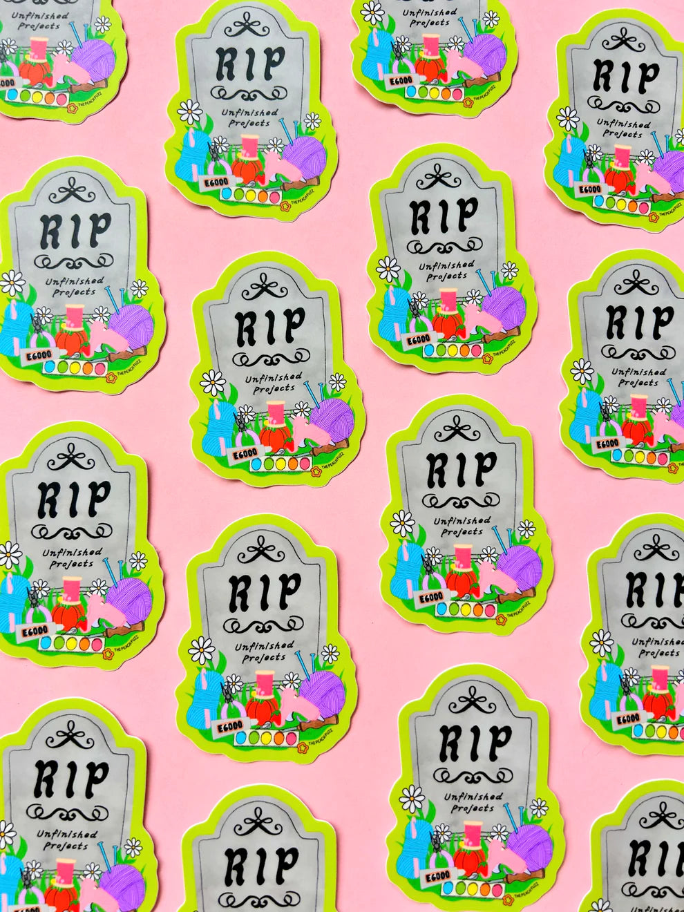 R.I.P. Unfinished Projects Sticker