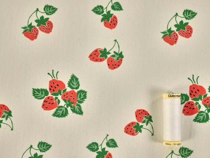 Strawberry Fayre Denim in Cream